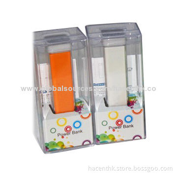 Lipstick power bank, 2,200, 2,600 and 3,000mAh available